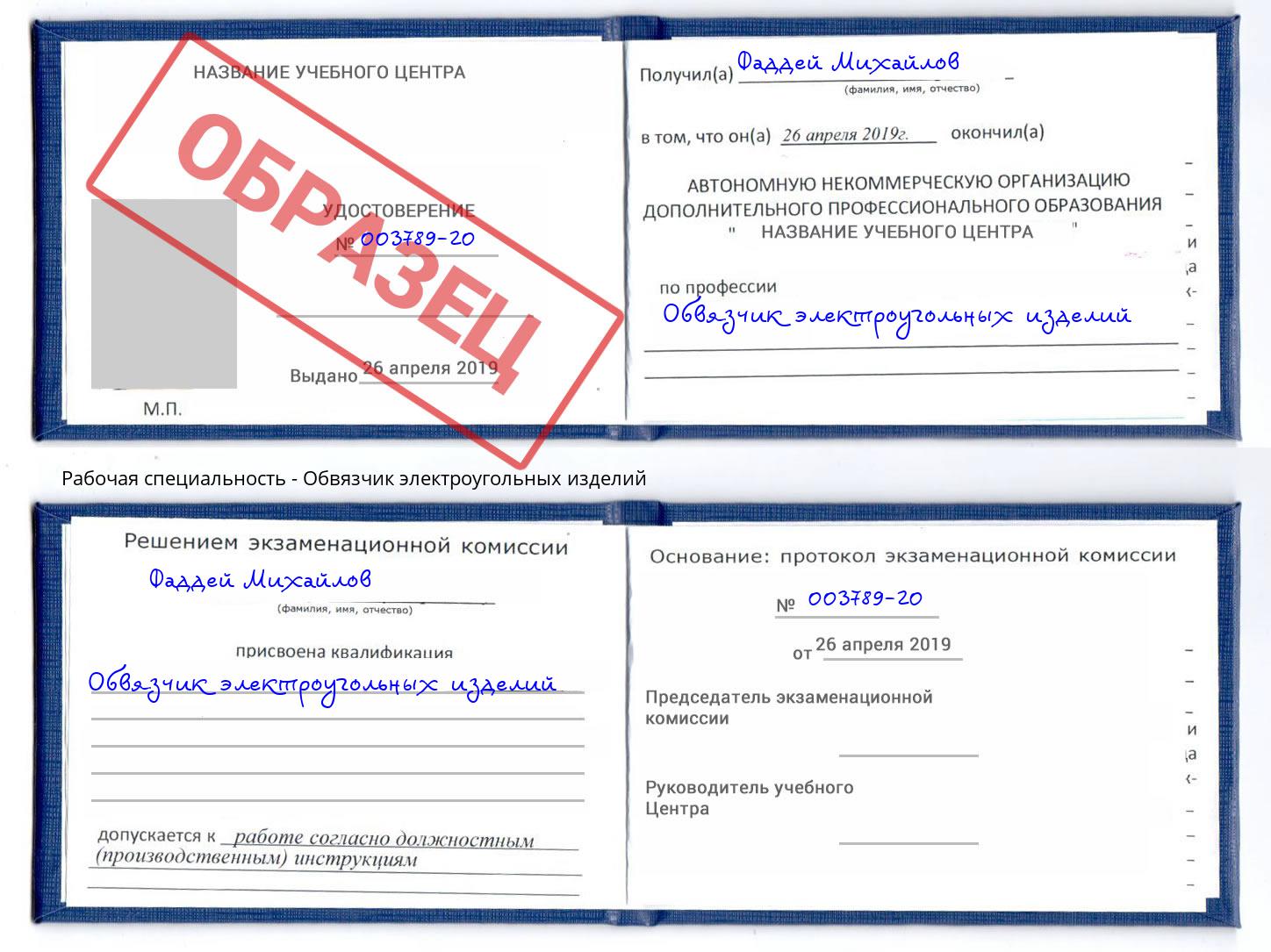 Обвязчик электроугольных изделий Люберцы